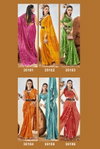 Aabhuti By Vallabhi Georgette Abstract Print With Swarovsaki Work Saree Wholesale Suppliers In India